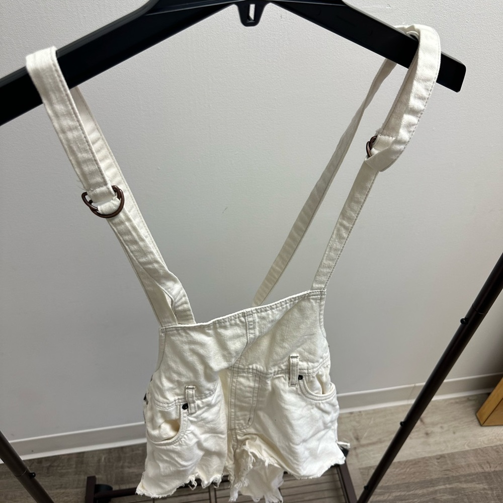 Free people white overalls